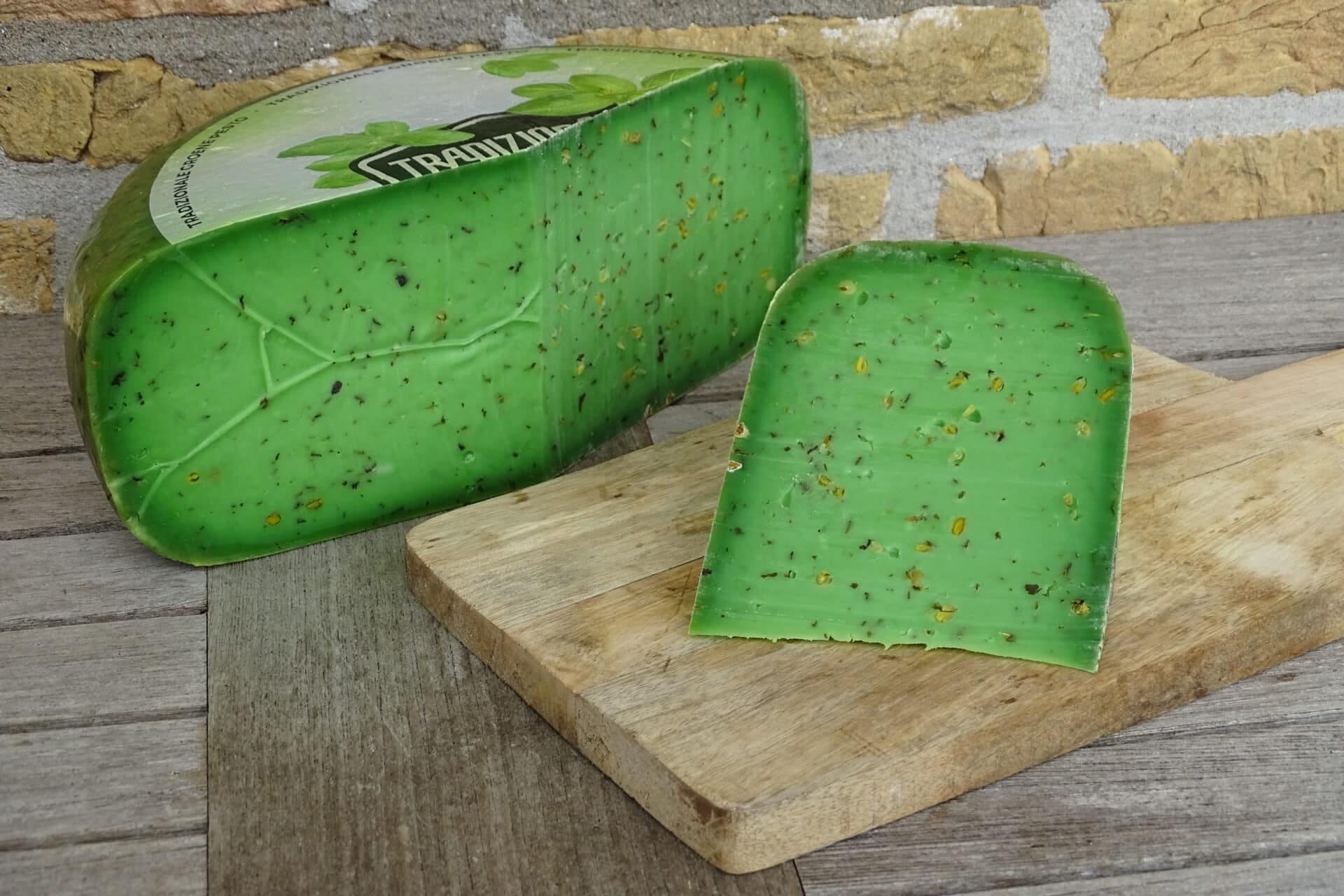 Boerenkaas met groene Pesto